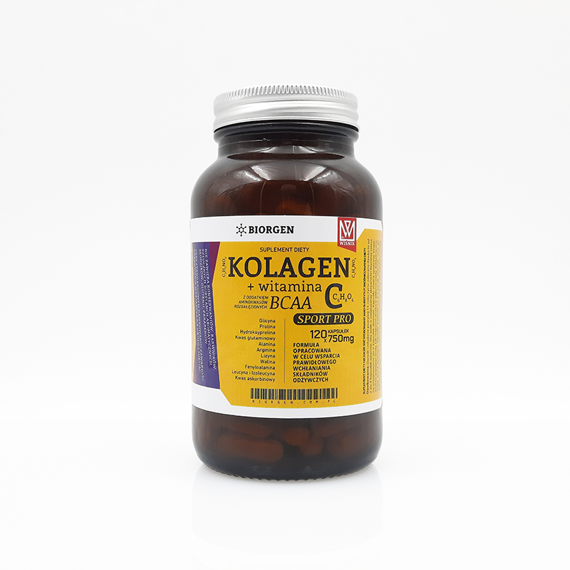 kolagen,kolagen z witaminą C,kolagen Biorgen,kolagen z BCAA,witamina C kolagen,BCAA kapsułki,regeneracja stawów,dr Wiśnik,suplement kolagenowy