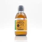 Butelka suplementu diety Omega 3.6.9 z witaminą E.